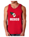 Mexico Outline - Mexican Flag - Mexico Text Dark Loose Tank Top by TooLoud-Mens Loose Tank Top-TooLoud-Red-Small-Davson Sales