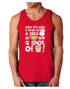 Take Life with a Grain of Salt and a Shot of Tequila Dark Loose Tank Top by TooLoud-Mens Loose Tank Top-TooLoud-Red-Small-Davson Sales