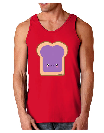 Cute Matching Design - PB and J - Jelly Dark Loose Tank Top by TooLoud-Mens Loose Tank Top-TooLoud-Red-Small-Davson Sales