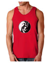 TooLoud Yin Yang Chicken Dark Loose Tank Top-Mens Loose Tank Top-TooLoud-Red-Small-Davson Sales