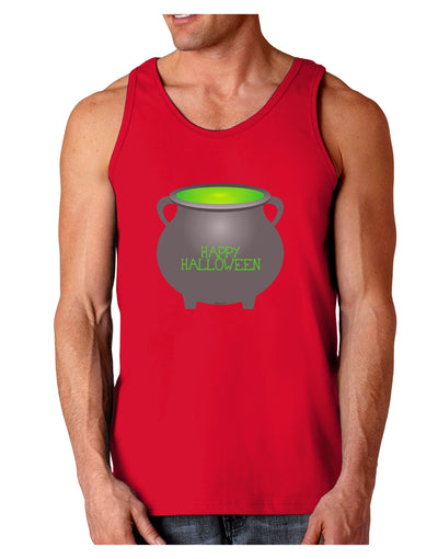 Witches Cauldron Happy Halloween Dark Loose Tank Top-Mens Loose Tank Top-TooLoud-Red-Small-Davson Sales