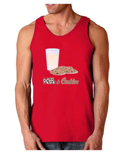 Milk and Cookies Design Text Dark Loose Tank Top-Mens Loose Tank Top-TooLoud-Red-Small-Davson Sales