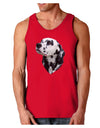 Dalmatian Portrait Dark Loose Tank Top by TooLoud-Mens Loose Tank Top-TooLoud-Red-Small-Davson Sales