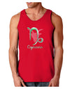 Capricorn Symbol Dark Loose Tank Top-Mens Loose Tank Top-TooLoud-Red-Small-Davson Sales