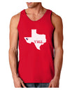 Texas State Y'all Design with Flag Heart Dark Loose Tank Top by TooLoud-Mens Loose Tank Top-TooLoud-Red-Small-Davson Sales