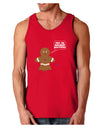 Not My Gumdrop Buttons Gingerbread Man Christmas Dark Loose Tank Top-Mens Loose Tank Top-TooLoud-Red-Small-Davson Sales