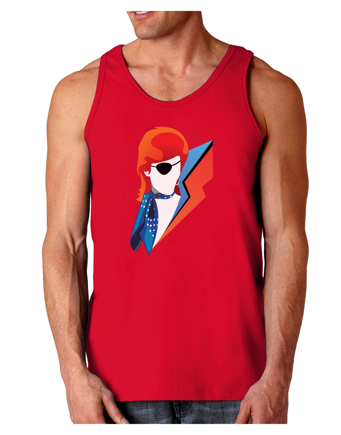 The Glam Rebel Dark Loose Tank Top-Mens Loose Tank Top-TooLoud-Red-Small-Davson Sales