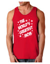 The World's Greatest Mom - Superhero Style Dark Loose Tank Top by TooLoud-Mens Loose Tank Top-TooLoud-Red-Small-Davson Sales