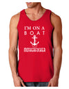 I'm on a Boat Motherfucker Dark Loose Tank Top-Mens Loose Tank Top-TooLoud-Red-Small-Davson Sales