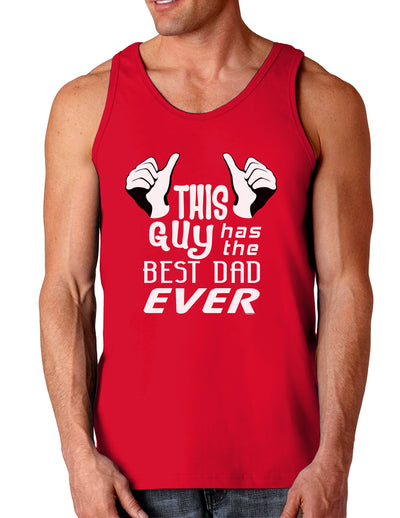 This Guy Has The Best Dad Ever Dark Loose Tank Top-Mens Loose Tank Top-TooLoud-Red-Small-Davson Sales