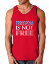 Freedom Is Not Free Dark Loose Tank Top-Mens Loose Tank Top-TooLoud-Red-Small-Davson Sales