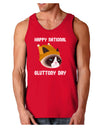 Gluttony Day Disgruntled Cat Dark Loose Tank Top by-Mens Loose Tank Top-TooLoud-Red-Small-Davson Sales