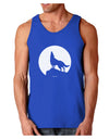 Wolf Howling at the Moon - Design #1 Dark Loose Tank Top by TooLoud-Mens Loose Tank Top-TooLoud-Royal Blue-Small-Davson Sales