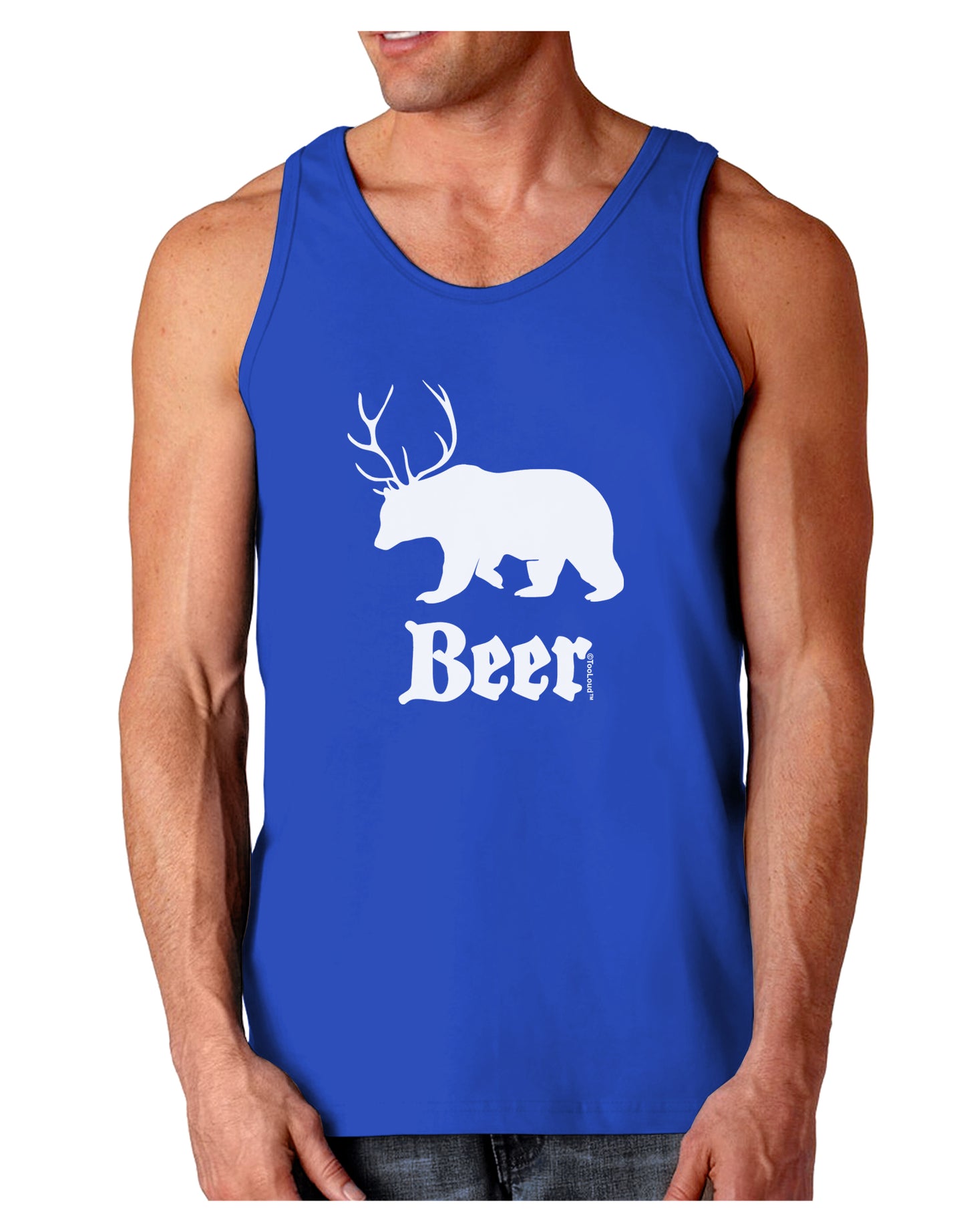 Beer Animal Dark Loose Tank Top-Mens Loose Tank Top-TooLoud-Royal Blue-Small-Davson Sales