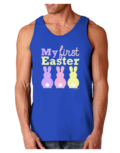 My First Easter - Three Bunnies Dark Loose Tank Top by TooLoud-Mens Loose Tank Top-TooLoud-Royal Blue-Small-Davson Sales