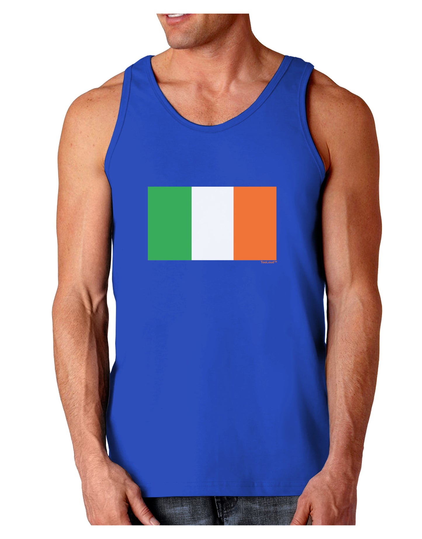 Irish Flag - Flag of Ireland Dark Loose Tank Top-Mens Loose Tank Top-TooLoud-Royal Blue-Small-Davson Sales