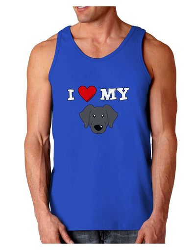 I Heart My - Cute Black Labrador Retriever Dog Dark Loose Tank Top by TooLoud-Mens Loose Tank Top-TooLoud-Royal Blue-Small-Davson Sales