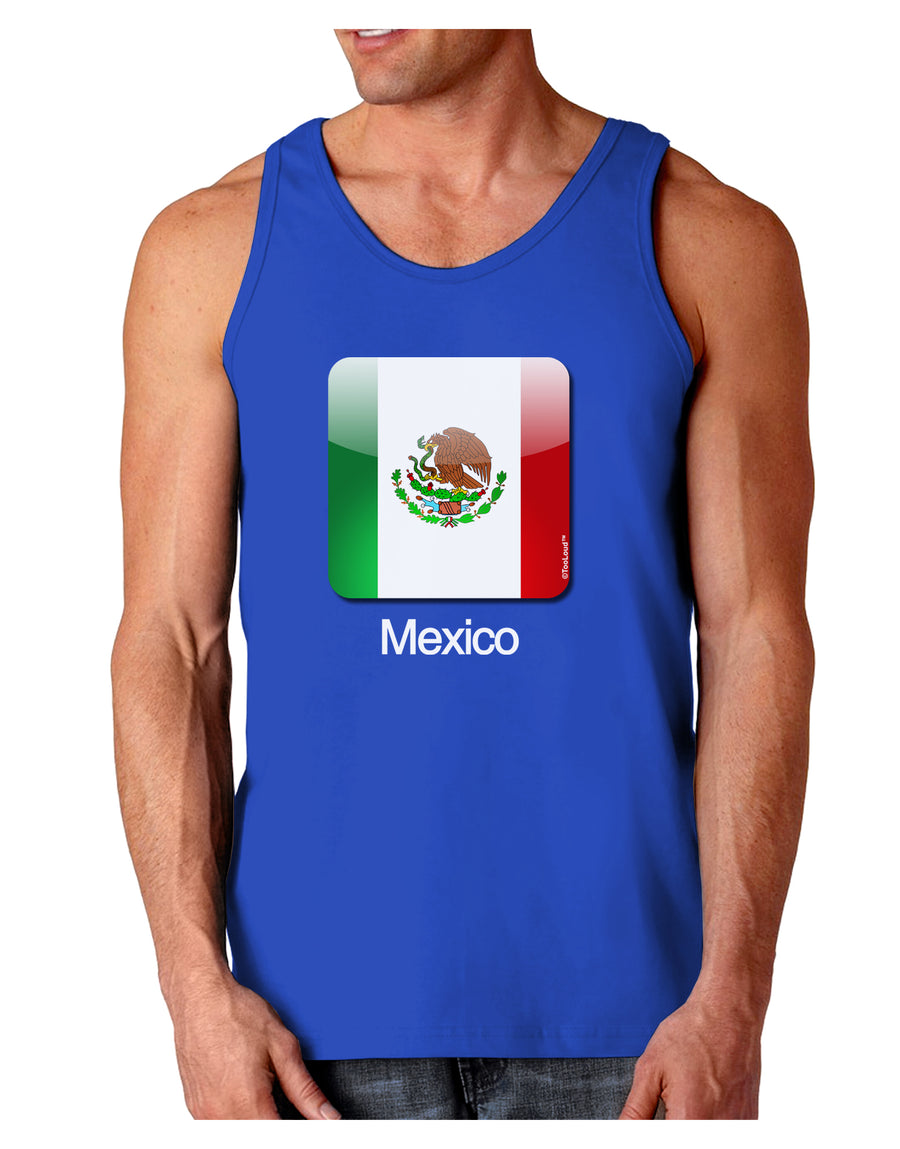 Mexican Flag App Icon - Text Dark Loose Tank Top by TooLoud-Mens Loose Tank Top-TooLoud-Black-Small-Davson Sales