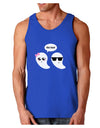 Cute Ghost Couple My Boo Halloween Dark Loose Tank Top-Mens Loose Tank Top-TooLoud-Royal Blue-Small-Davson Sales