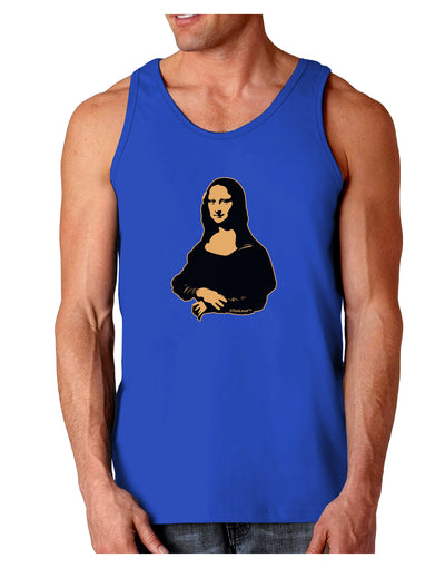 Mona Cutout Dark Loose Tank Top-Mens Loose Tank Top-TooLoud-Royal Blue-Small-Davson Sales