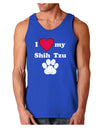 I Heart My Shih Tzu Dark Loose Tank Top by TooLoud-Mens Loose Tank Top-TooLoud-Royal Blue-Small-Davson Sales