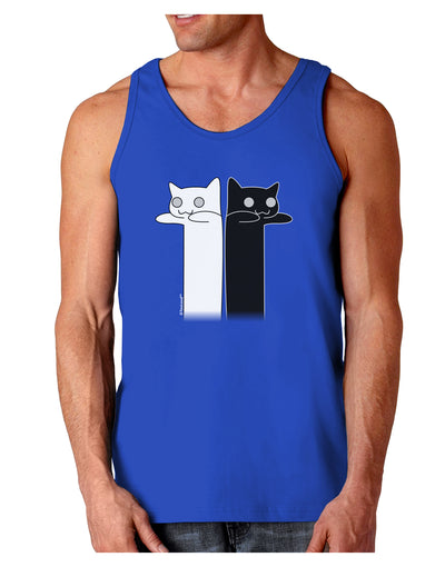 Longcat and Tacgnol - Internet Humor Dark Loose Tank Top by TooLoud-Mens Loose Tank Top-TooLoud-Royal Blue-Small-Davson Sales