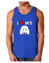 I Heart My - Cute Poodle Dog - White Dark Loose Tank Top by TooLoud-Mens Loose Tank Top-TooLoud-Royal Blue-Small-Davson Sales