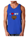 I Heart My - Cute Chocolate Labrador Retriever Dog Dark Loose Tank Top by TooLoud-Mens Loose Tank Top-TooLoud-Royal Blue-Small-Davson Sales