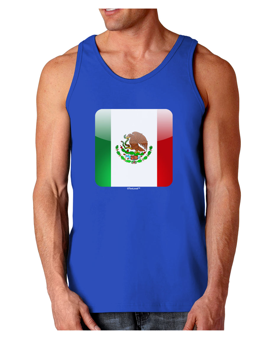 Mexican Flag App Icon Dark Loose Tank Top by TooLoud-Mens Loose Tank Top-TooLoud-Black-Small-Davson Sales