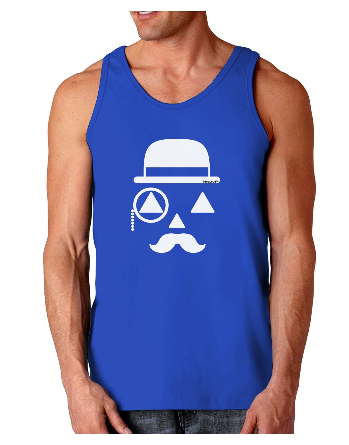Gentleman Jack-o-lantern Dark Loose Tank Top-Mens Loose Tank Top-TooLoud-Royal Blue-Small-Davson Sales