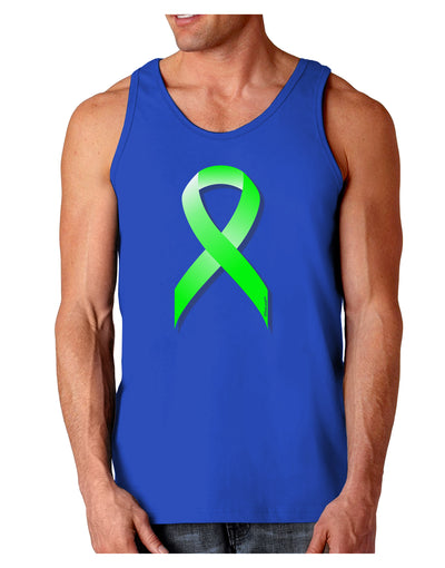 Lyme Disease Awareness Ribbon - Lime Green Dark Loose Tank Top-Mens Loose Tank Top-TooLoud-Royal Blue-Small-Davson Sales