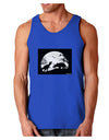 T-Rex and Triceratops Silhouettes Design Dark Loose Tank Top by TooLoud-Mens Loose Tank Top-TooLoud-Royal Blue-Small-Davson Sales