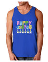 Happy Easter - Tulips Dark Loose Tank Top by TooLoud-Mens Loose Tank Top-TooLoud-Royal Blue-Small-Davson Sales