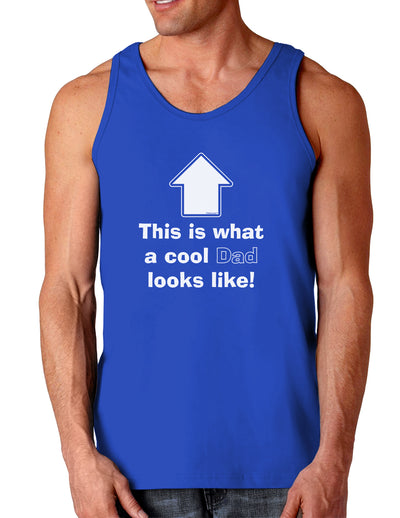 This is What a Cool Dad Looks Like Dark Loose Tank Top-Mens Loose Tank Top-TooLoud-Royal Blue-Small-Davson Sales