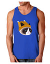 Disgruntled Cat Wearing Turkey Hat Dark Loose Tank Top by-Mens Loose Tank Top-TooLoud-Royal Blue-Small-Davson Sales