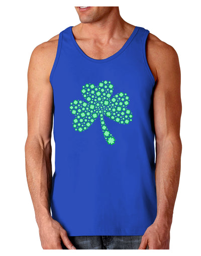 St. Patrick's Day Shamrock Design - Shamrocks Dark Loose Tank Top by TooLoud-Mens Loose Tank Top-TooLoud-Royal Blue-Small-Davson Sales