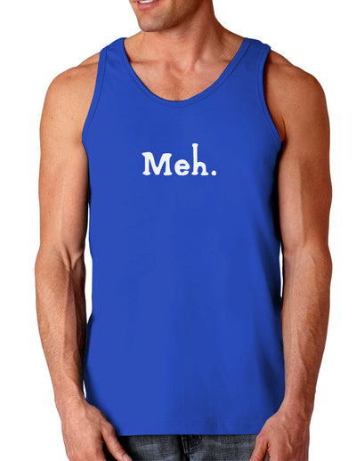 Meh Dark Loose Tank Top-Mens Loose Tank Top-TooLoud-Royal Blue-Small-Davson Sales