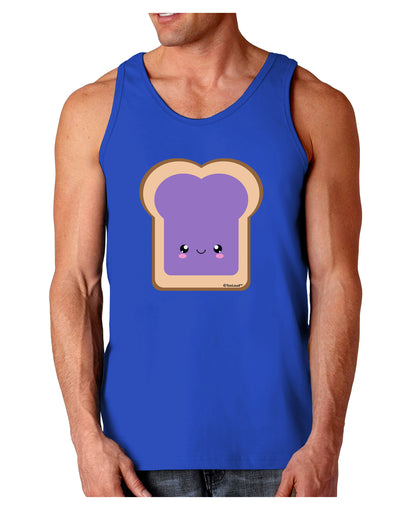 Cute Matching Design - PB and J - Jelly Dark Loose Tank Top by TooLoud-Mens Loose Tank Top-TooLoud-Royal Blue-Small-Davson Sales