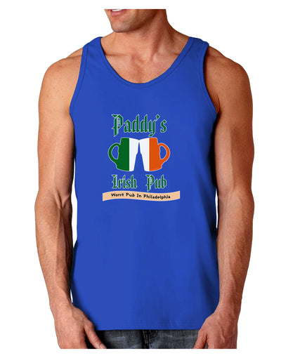 Paddy's Irish Pub Dark Loose Tank Top by TooLoud-Mens Loose Tank Top-TooLoud-Royal Blue-Small-Davson Sales