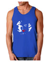 Marilyn Monroe Cutout Design Red Lips Dark Loose Tank Top by TooLoud-Mens Loose Tank Top-TooLoud-Royal Blue-Small-Davson Sales