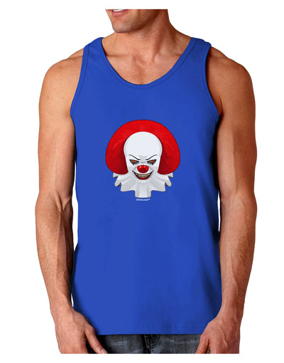 Scary Clown Watercolor Dark Loose Tank Top-Mens Loose Tank Top-TooLoud-Royal Blue-Small-Davson Sales