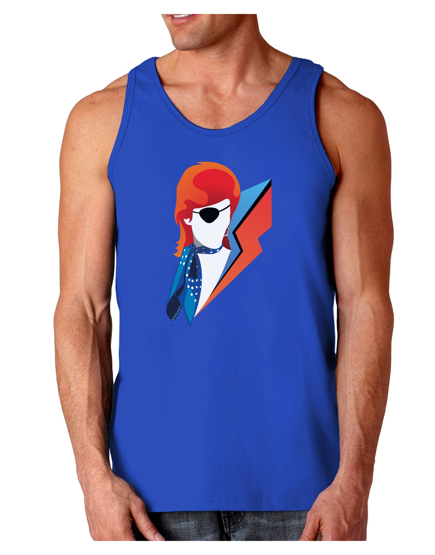 The Glam Rebel Dark Loose Tank Top-Mens Loose Tank Top-TooLoud-Royal Blue-Small-Davson Sales