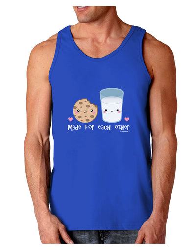 Cute Milk and Cookie - Made for Each Other Dark Loose Tank Top by TooLoud-Mens Loose Tank Top-TooLoud-Royal Blue-Small-Davson Sales