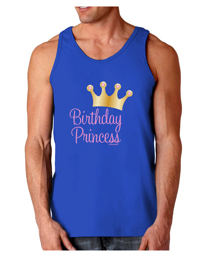 Birthday Princess - Tiara Dark Loose Tank Top by TooLoud-Mens Loose Tank Top-TooLoud-Royal Blue-Small-Davson Sales