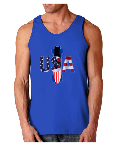 USA Bobsled Dark Loose Tank Top by TooLoud-Mens Loose Tank Top-TooLoud-Royal Blue-Small-Davson Sales