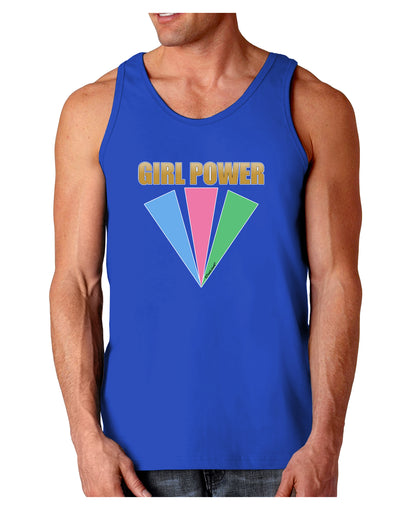 Girl Power Stripes Dark Loose Tank Top by TooLoud-Mens Loose Tank Top-TooLoud-Royal Blue-Small-Davson Sales