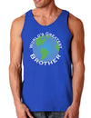 World's Greatest Brother Dark Loose Tank Top-Mens Loose Tank Top-TooLoud-Royal Blue-Small-Davson Sales