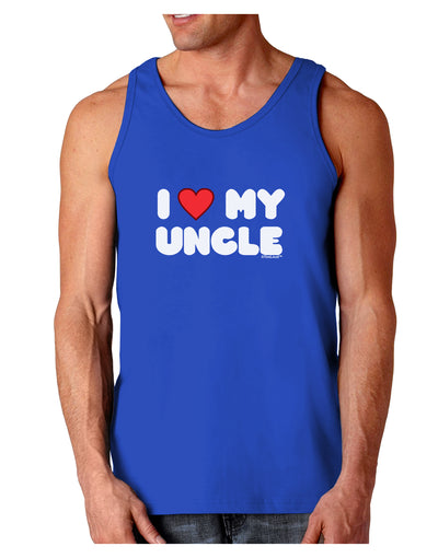 I Heart My Uncle Dark Loose Tank Top by TooLoud-Mens Loose Tank Top-TooLoud-Royal Blue-Small-Davson Sales