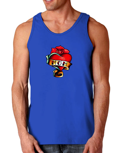 Tattoo Heart Mom Dark Loose Tank Top-Mens Loose Tank Top-TooLoud-Royal Blue-Small-Davson Sales