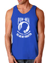 POW MIA Not Forgotten Dark Loose Tank Top-Mens Loose Tank Top-TooLoud-Royal Blue-Small-Davson Sales